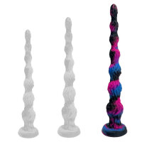 Deepleasure Silikon Dildo mit Saugnapf Glitzer Rosa Blau...