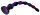 Deepleasure Silikon Dildo mit Saugnapf Glitzer Rosa Blau Schwarz 63 cm