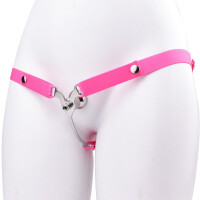 CrossGearX Fem V-Free Chastity Belt with Strap
