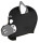 Kinky Puppy Husky Sturmhaube aus Neopren mit Schnauze und beweglichen Ohren