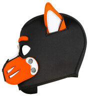 Kinky Puppy Husky Sturmhaube aus Neopren mit Schnauze und beweglichen Ohren