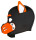 Kinky Puppy Husky Sturmhaube aus Neopren mit Schnauze und beweglichen Ohren