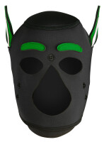 Kinky Puppy Husky Sturmhaube aus Neopren mit Schnauze und beweglichen Ohren