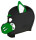 Kinky Puppy Husky Sturmhaube aus Neopren mit Schnauze und beweglichen Ohren