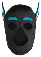 Kinky Puppy Husky Sturmhaube aus Neopren mit Schnauze und beweglichen Ohren