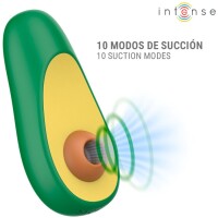 Intense Avocado Clitoral Suction Stimulator Silicone Waterproof Rechargeable