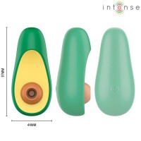 Intense Avocado Clitoral Suction Stimulator Silicone Waterproof Rechargeable