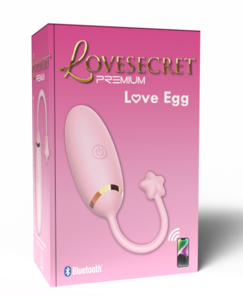 Lovesecret Premium Love Egg  App Controlled 9 Vibrations Pink