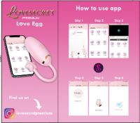 Lovesecret Premium Love Egg  App Controlled 9 Vibrations Pink