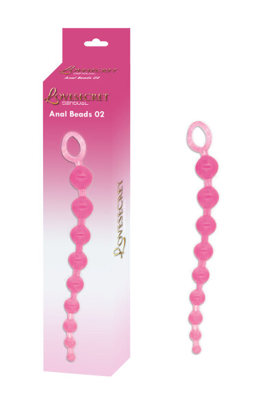 Lovesecret Sensual Anal Beads Pink 30 cm , Max &Oslash; 3.5 cm