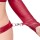 Cottelli Collection Bondage Ouvert Set mit Longline-Hebe L Dunkelrot