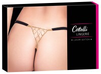 Cottelli Collection Schmuckstring mit Strass S-L Schwarz