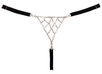 Cottelli Collection Schmuckstring mit Strass S-L Schwarz