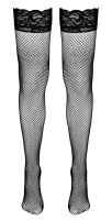Cottelli Collection Halterlose Netzstr&uuml;mpfe Schwarz M