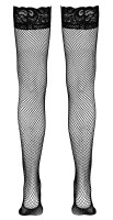 Cottelli Collection Halterlose Netzstr&uuml;mpfe Schwarz M