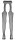 Cottelli Collection Netz Straps-Strumpfhose Ouvert Schwarz S/M