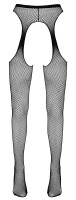 Cottelli Collection Netz Straps-Strumpfhose Ouvert Schwarz L/XL