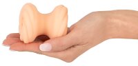Gina Glitter 4 Function Toy Cock Ring and Masturbator Transparent 7 cm