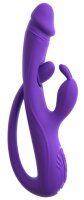 Sweet Smile Rabbit Vibrator with G-Spot and Anal Tickler
