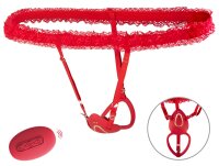 You2Toys Lay-On Vibrator Set with Lace Harness and Remote Control