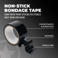 Ouch! PVC Non-Stick Tape 20 m Schwarz