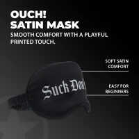 Shots-Ouch Satin Augenmaske Schwarz