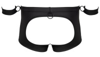 Svenjoyment Open Back Pants with Restraint Cuffs Black L
