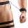 Svenjoyment Hip Harness with Ring and Wrist Cuffs Black 2XL/3XL
