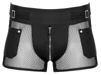 Svenjoyment Enge Pants mit Netz-Eins&auml;tzen Schwarz S