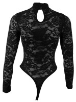 Cottelli Collection Spitzen Riobody mit Langarm M Schwarz