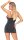 Cottelli Collection Glitter Mini Dress Zigzag Black S