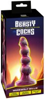 You2Toys Beasty Cocks Werewolf Willie Fantasy Dildo Metallic 21.3 cm