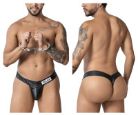 CandyMan Police thong with handcuffs Black S - XL