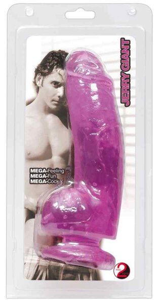 Jerry Giant Dildo Clear pink 22 cm