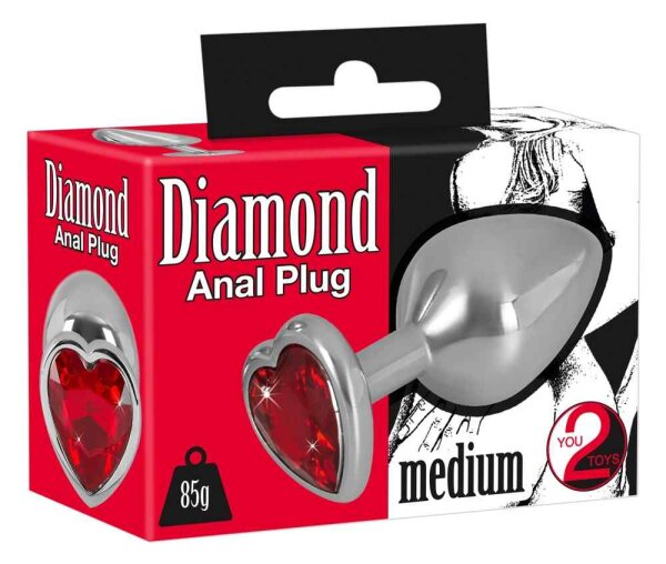 Diamond Anal Plug medium 3,4 cm