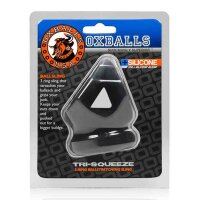Oxballs Tri-Squeeze Cocksling & Ballstretcher Black Ice