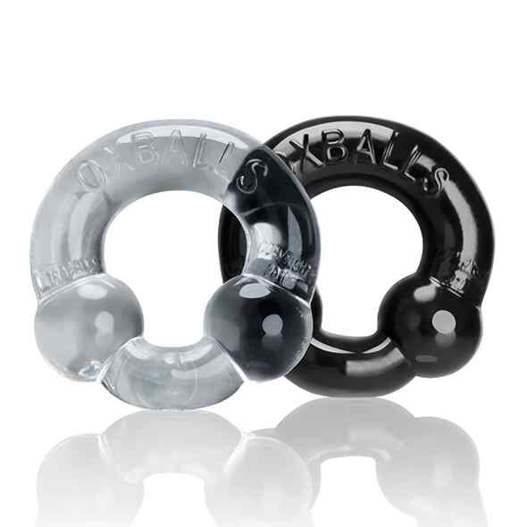 Oxballs Ultraballs Cockring 2-pack Black & Clear