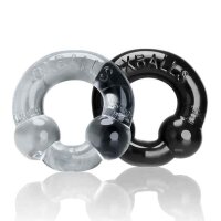 Oxballs ULTRABALLS Cockring 2-pack Black & Clear