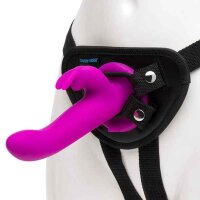 Happy Rabbit Vibrating Strap-On Harness Set Purple