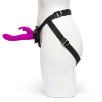 Happy Rabbit Vibrating Strap-On Harness Set Purple