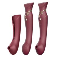 Zalo - Queen Set G-Spot Pulsewave Vibrator Wine Red