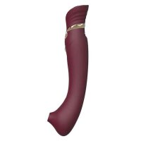 Zalo Queen Set G-Spot Pulsewave Vibrator Wine Red