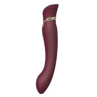 Zalo Queen Set G-Spot Pulsewave Vibrator Wine Red
