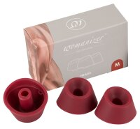 Womanizer 3x Ersatzkappen InsideOut+DUO/2 rot M