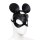 Black Mouse Leather Mask