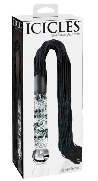 Icicles Hand Blown Glass Whip