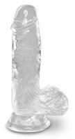 King Cock - Clear Cock with Balls 15cm