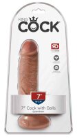 King Cock with Balls Flesh 18cm