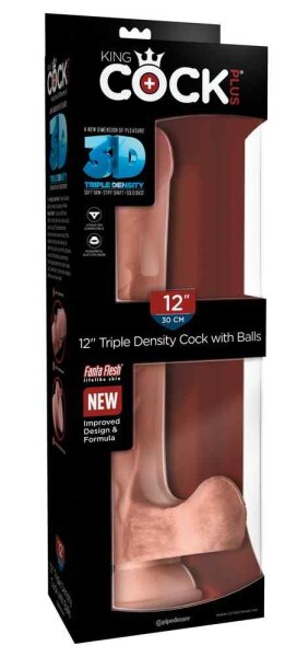 King Cock - Triple Density Cock with Balls Flesh 33 cm