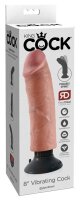 King Cock 8&ldquo; Vibrating Cock Flesh